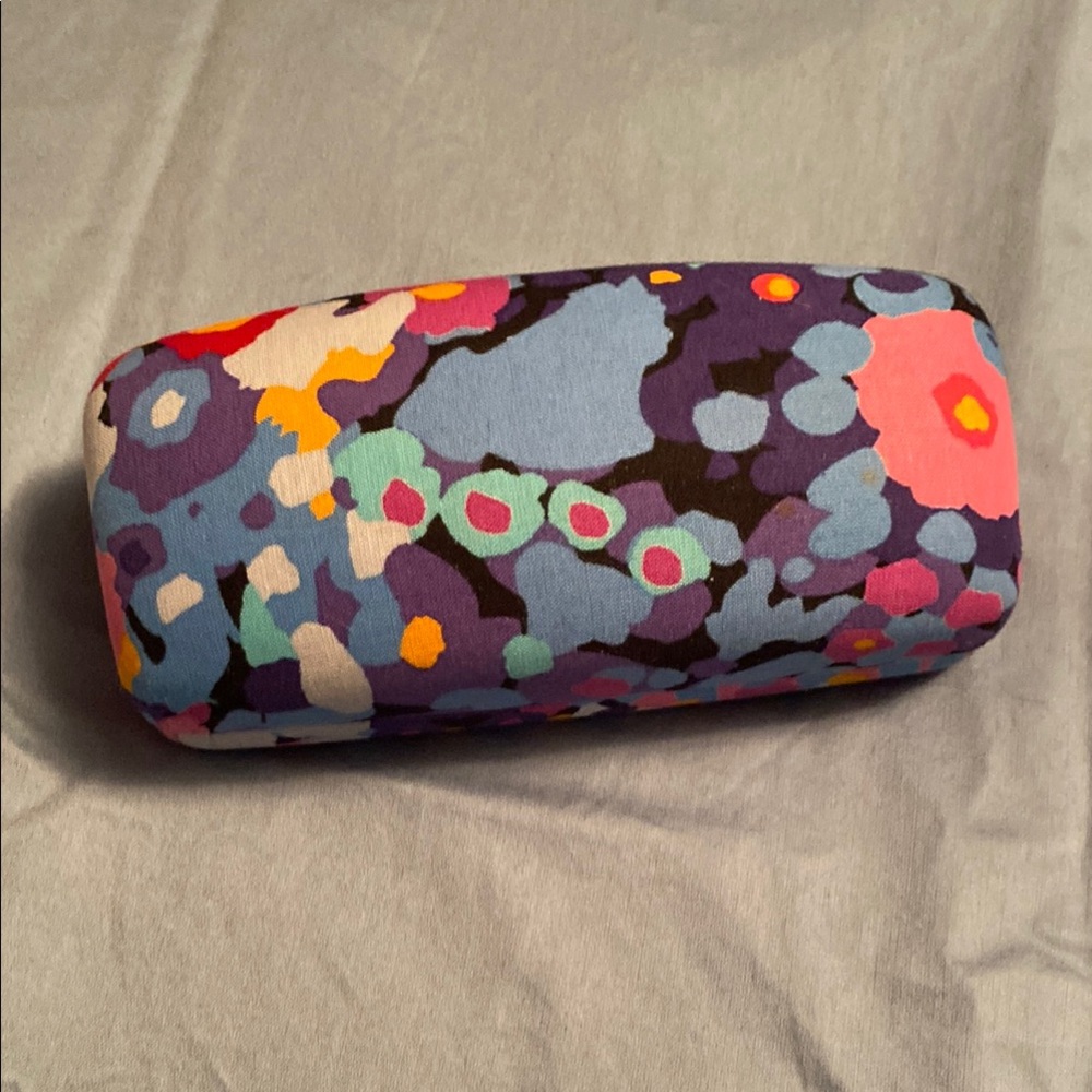 Vera Bradley Multicolor Floral Eyeglass Case with Matching Glasses